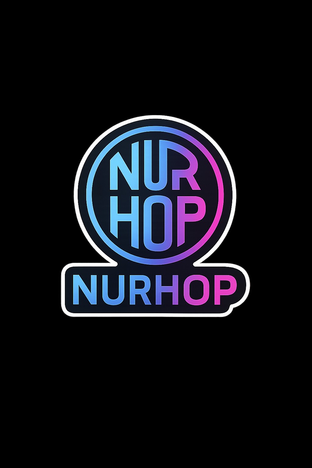 Nurhop logo vinyl sticker
